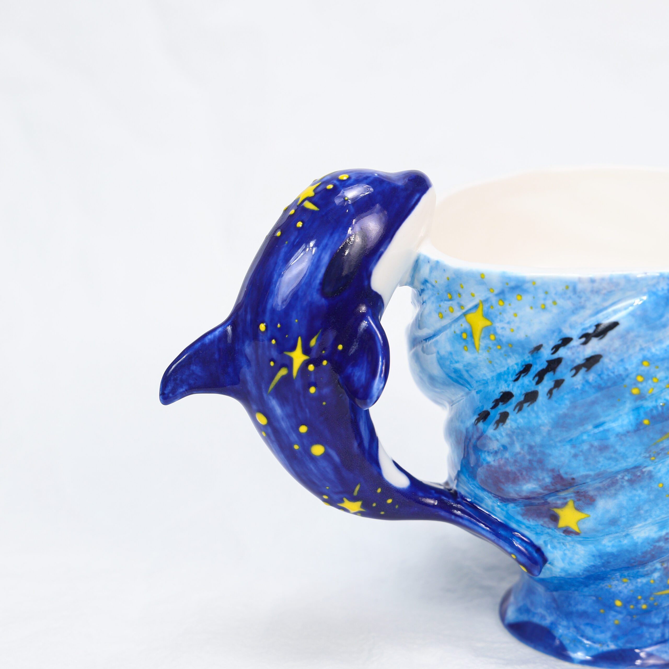 Hand-Painted Dolphin Ceramic Mug - Image 5