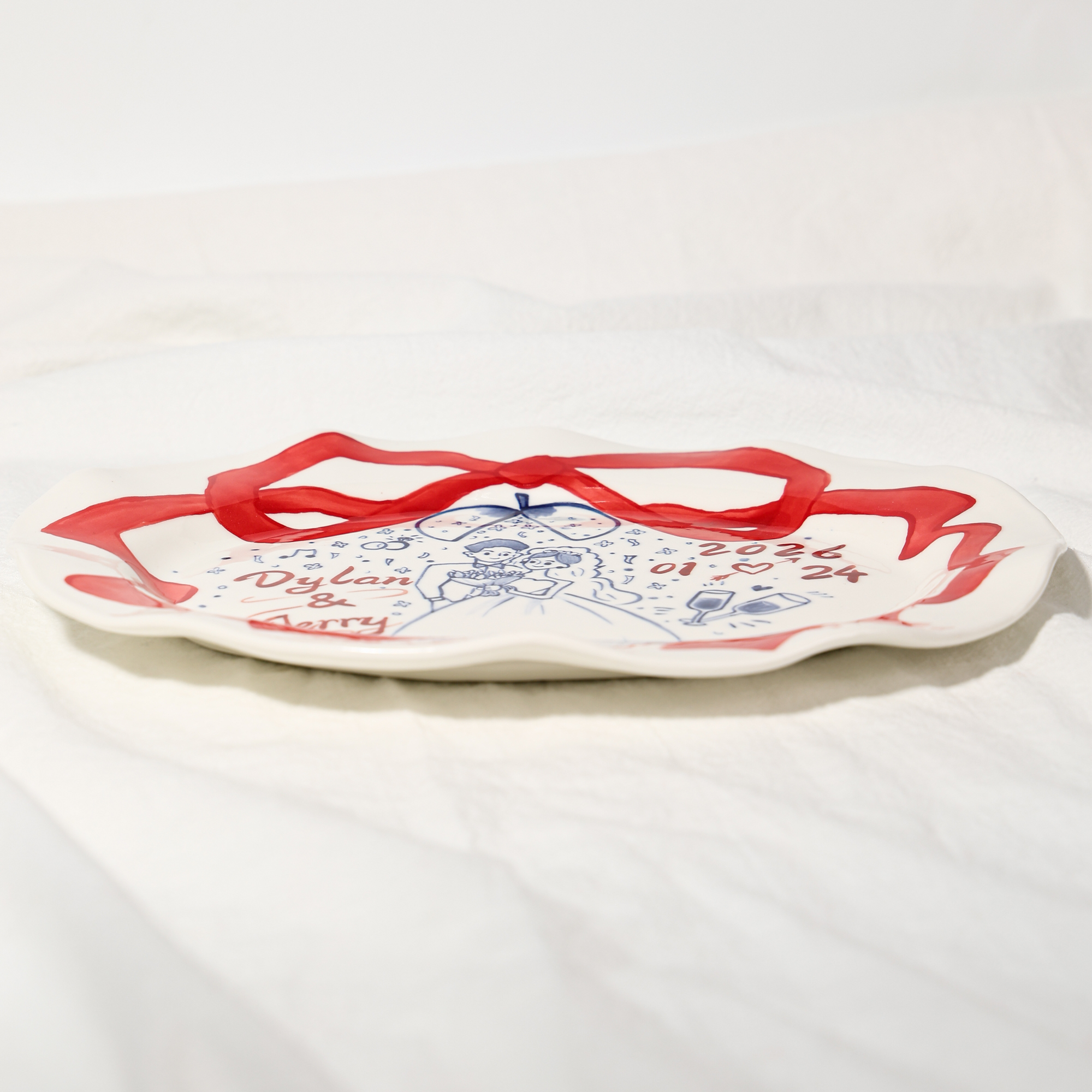 Personalized Wedding Ceramic Plate - Image 4