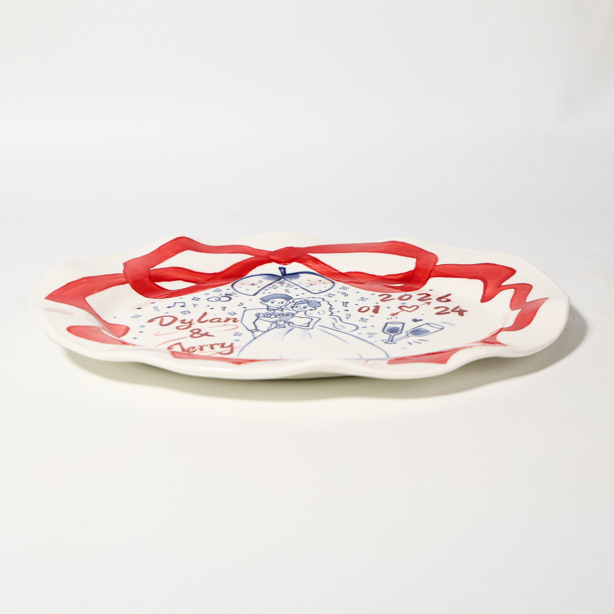 Personalized Wedding Ceramic Plate - Image 6