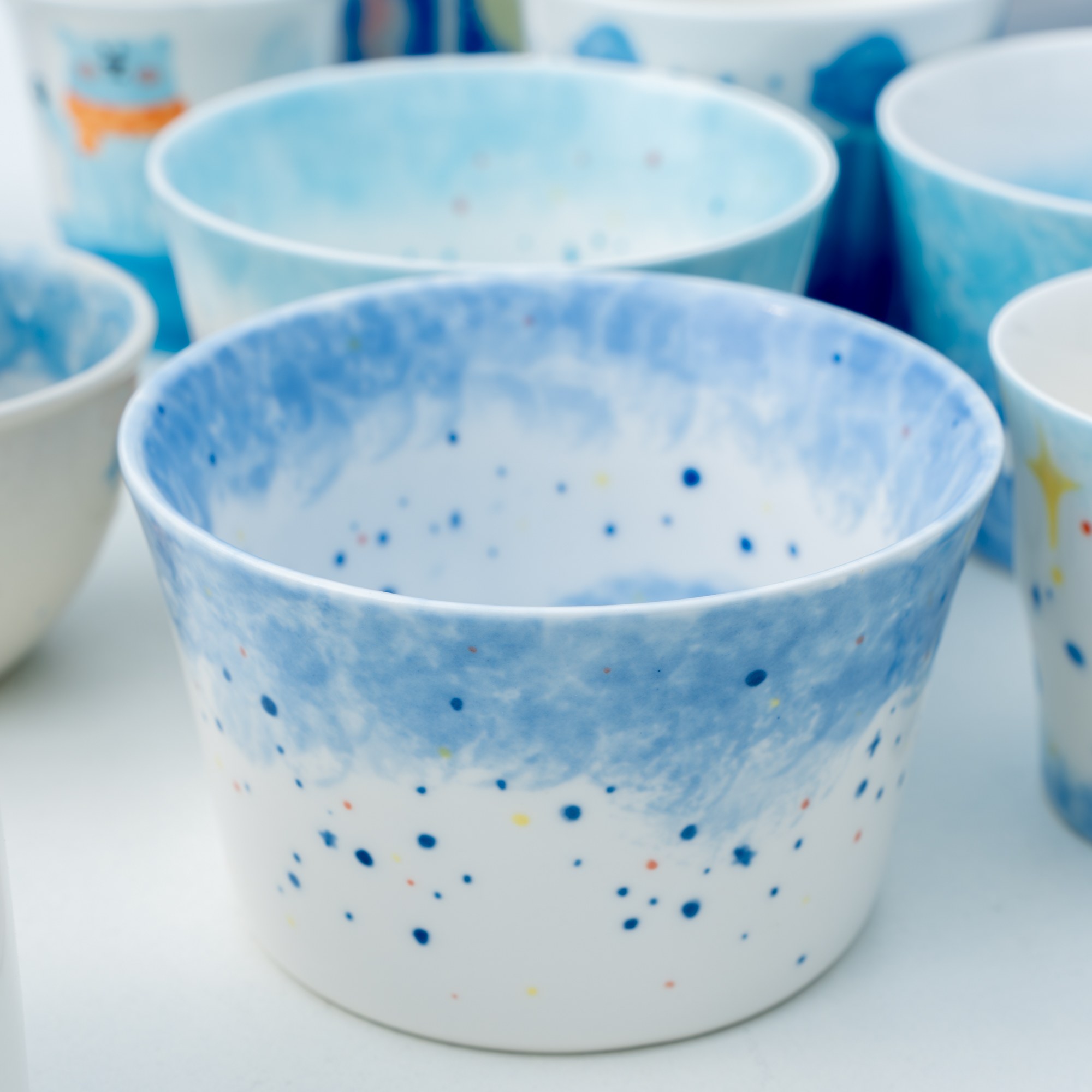 Hand-Painted Ocean Shark Ceramic Cup - Image 5