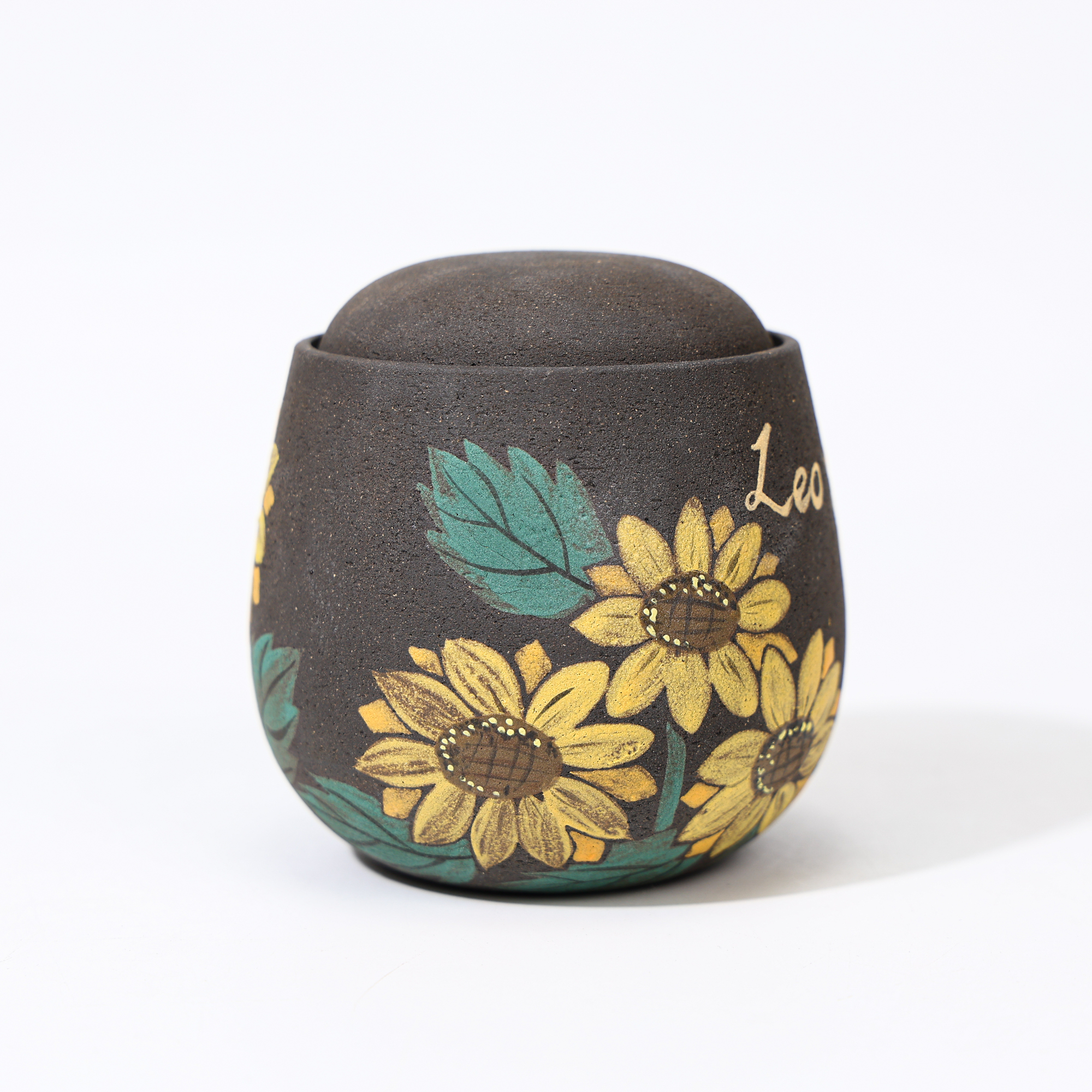 Personalized Sunflower Pet Memorial Jar - Image 3