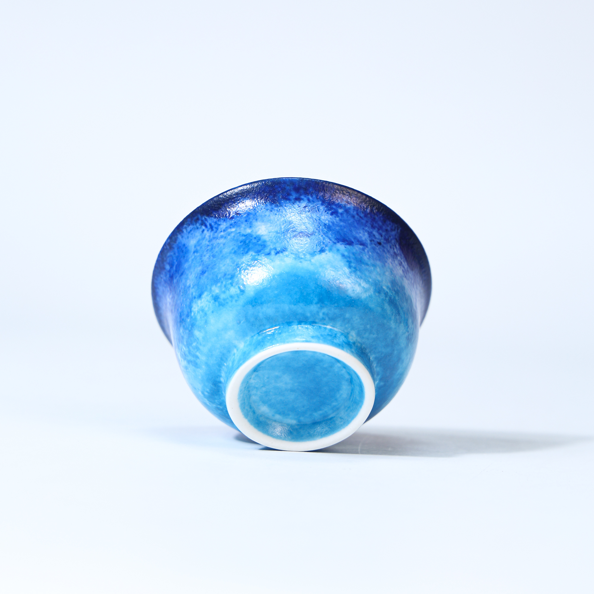 Hand-Painted Blue Galaxy Starry Night Ceramic Cup - Image 14