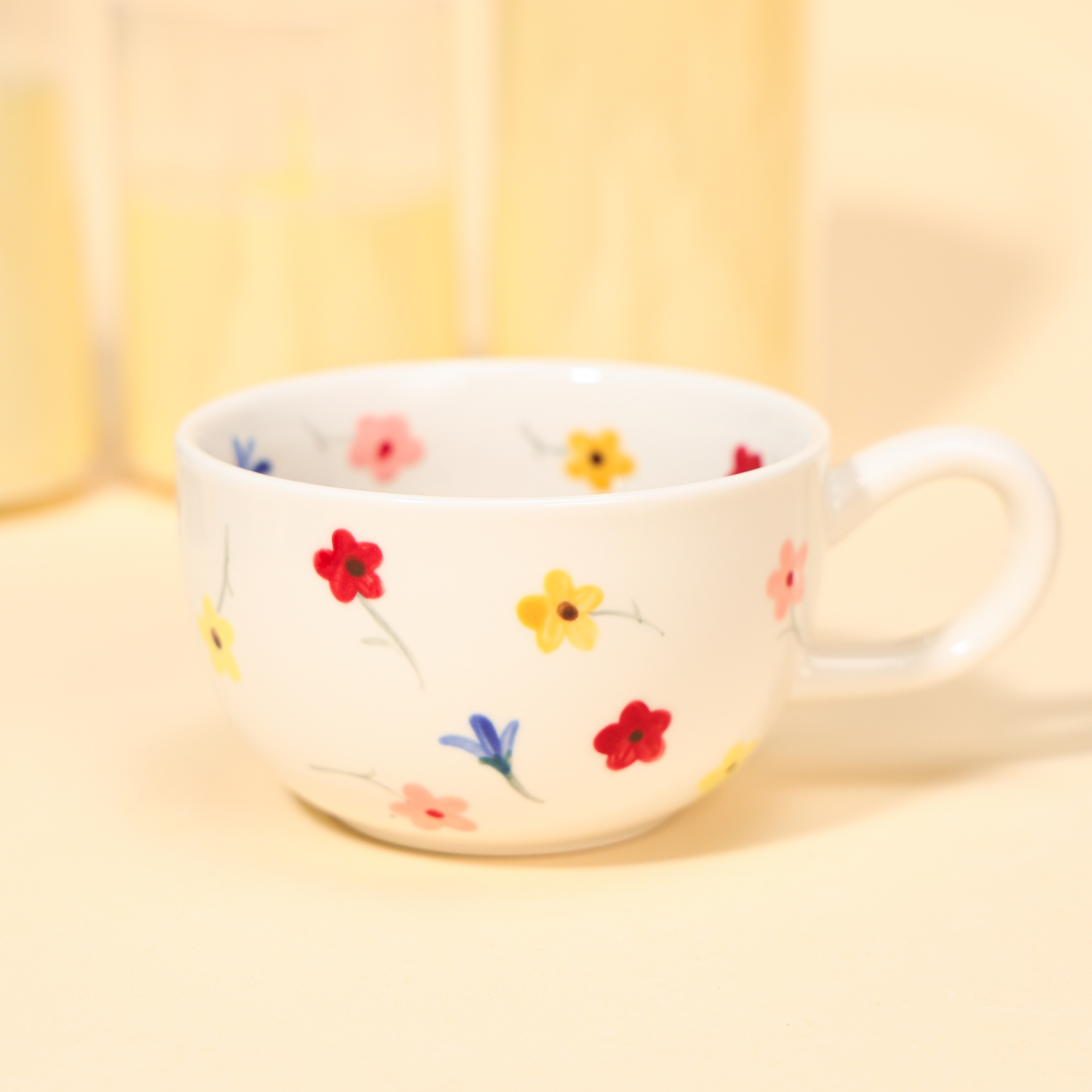Personalized Pet Portrait Mug, Custom Dog or Cat Coffee Cup, Wild Flower or Little Flower - Image 2
